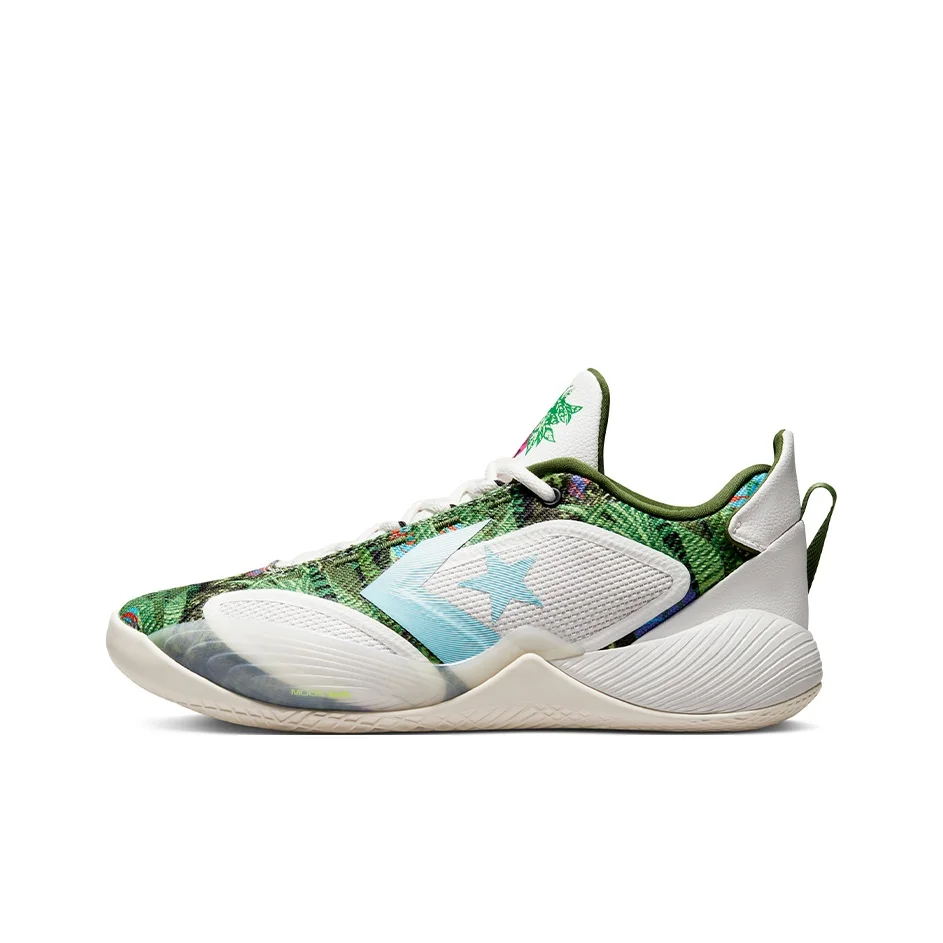 Converse All Star BB Shift Basketball Shoes Unisex Low Top White/Green/Gray A00407C