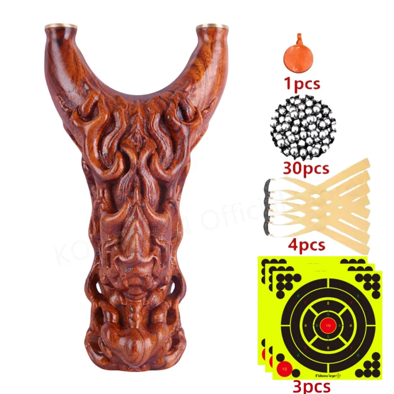 

New Type of Solid Wood Shooting Slingshot High-quality Slingshot Smooth Feel Outdoor Recurve Hunting Slingshot