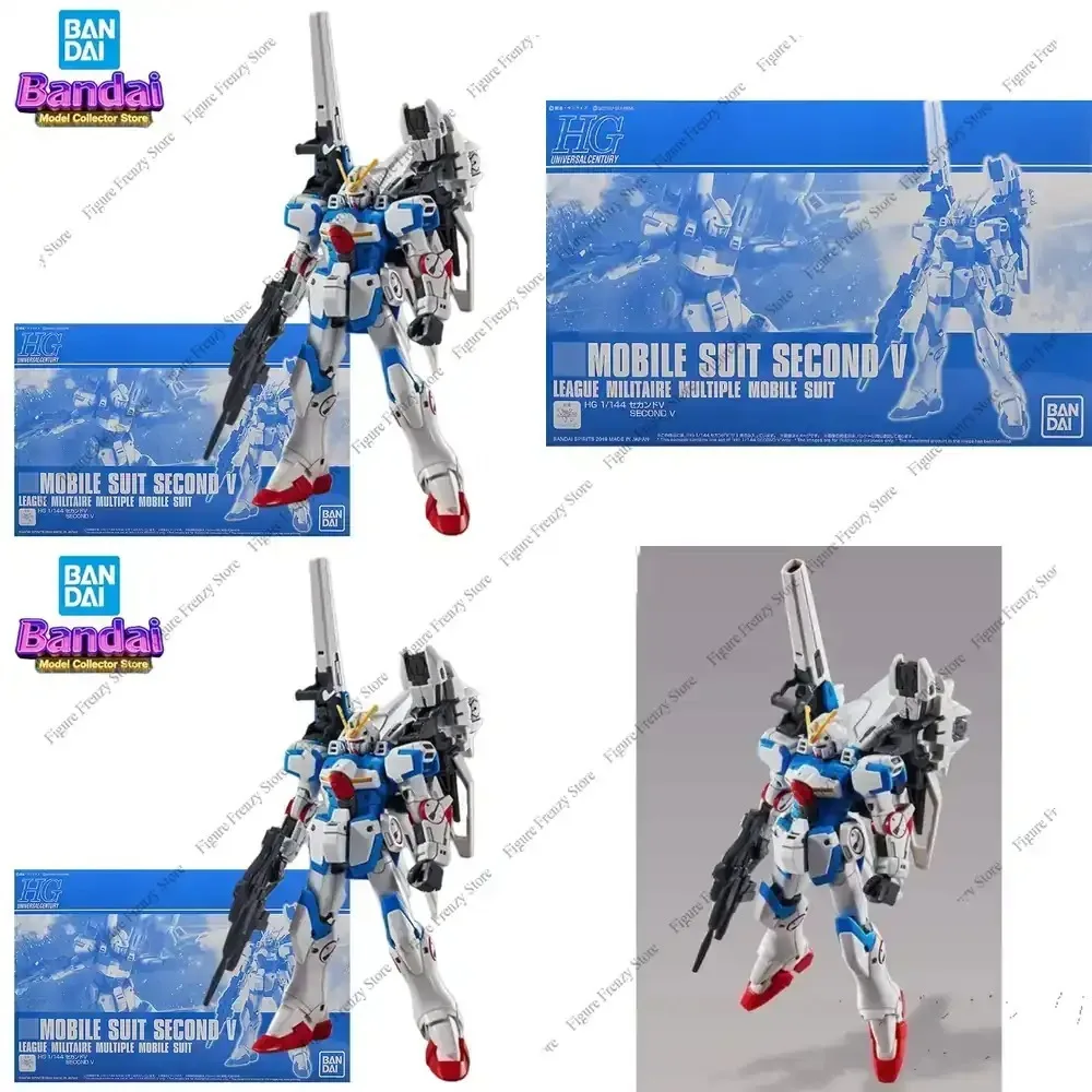 

Special Offer for Bandai HGUC 1/144 Mobile Suit Second V Action Figure Anime League Militaire Multiple Mobile Suit Toys for