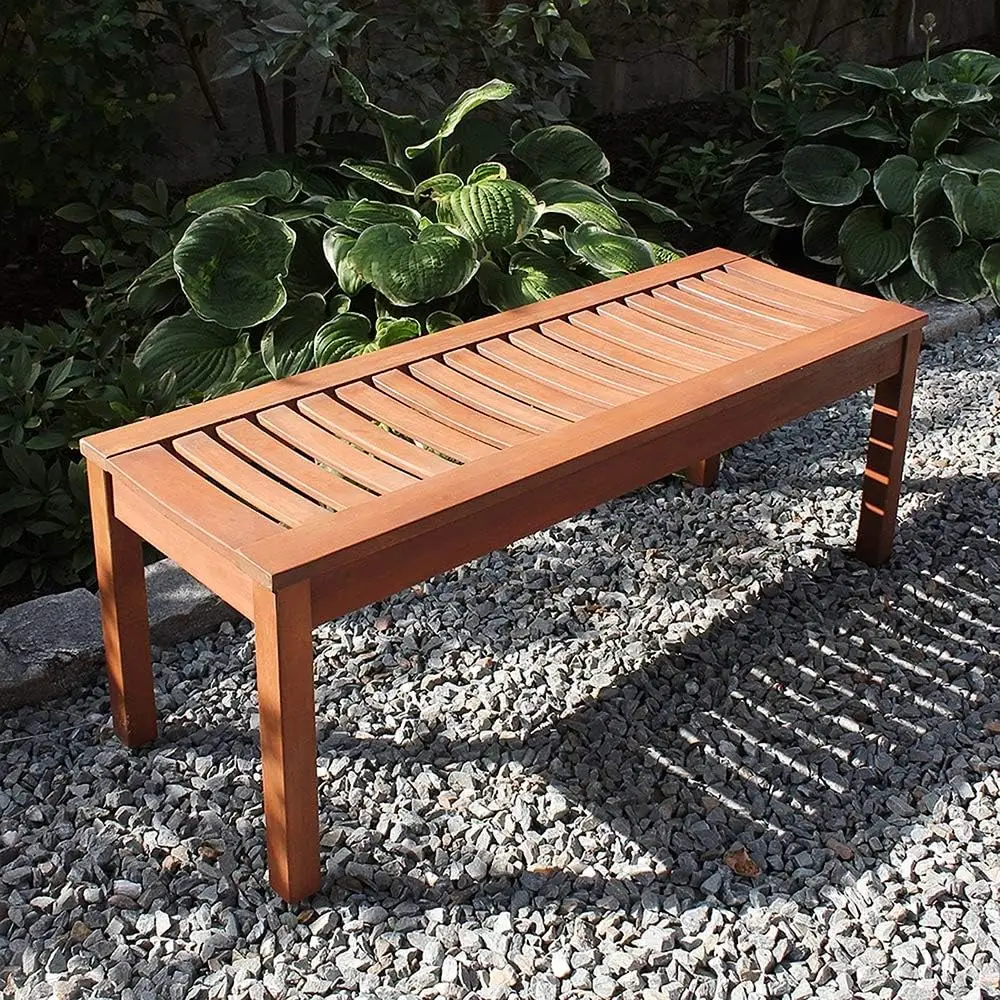 Achla-Outdoor Backless Garden Bench Designs, 4 pés, OFB-08