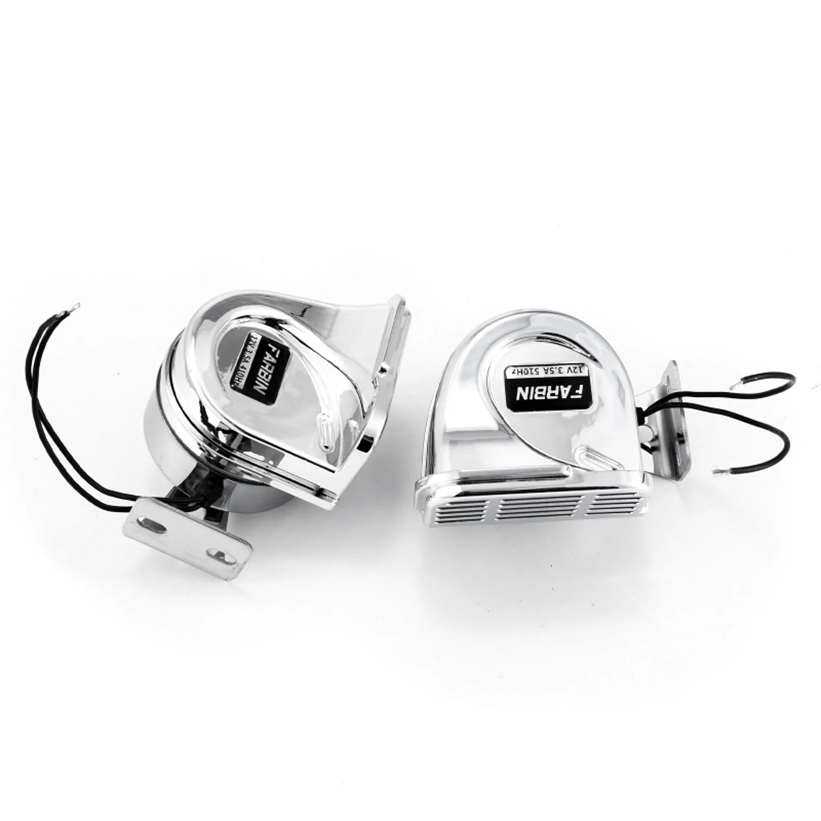 12V Super Loud Car Horns with Base Bracket Marine Snail Electric Horns Waterproof Marines Warning Tool for Motorcycle Trucks Etc