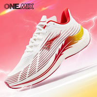 Onemix New Men Marathon Running Shoes for Women Breathable Lightweight Sneakers Lace Up Athletic Shoes Comfortable Light Soft