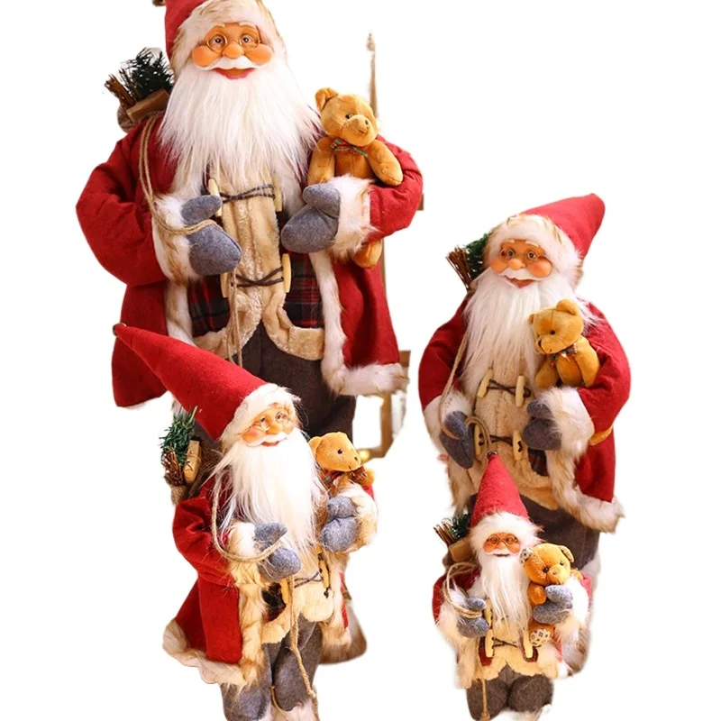 

Christmas Ornaments Large Ornament Santa Doll Scene Arrangement Christmas Tree Window Tabletop Small Others