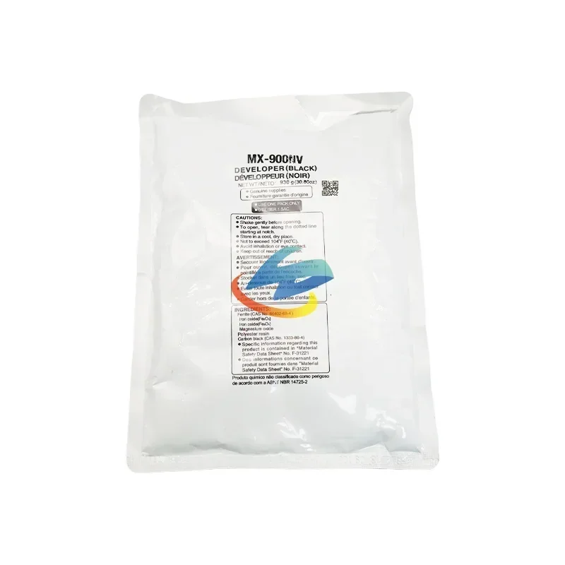 

1 шт. MX900NV MX900 NV Developer Powder, совместимый для Sharp MX M1054 M1055 M1204 M1205 M904 M905, высококачественный порошок BK/930g