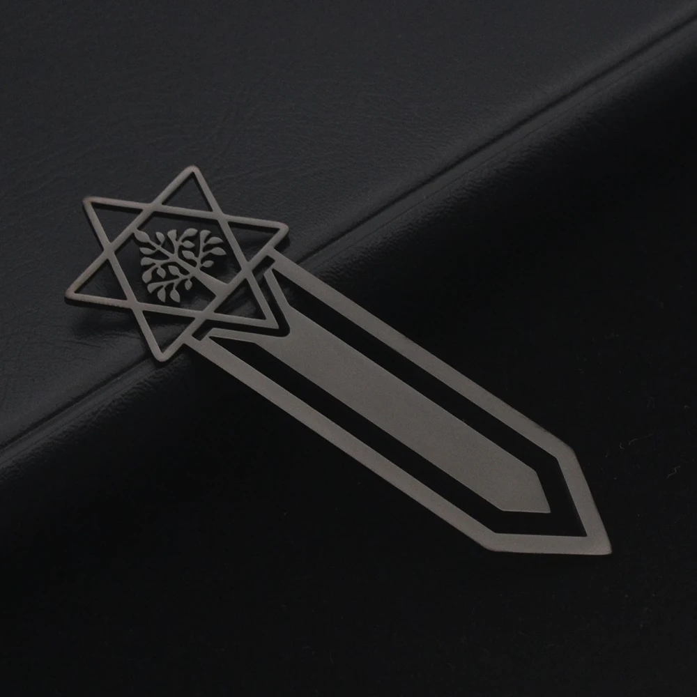 Wholesale of new stainless steel bookmarks for teachers, students, six pointed star tree bookmarks, wedding guests gifts,