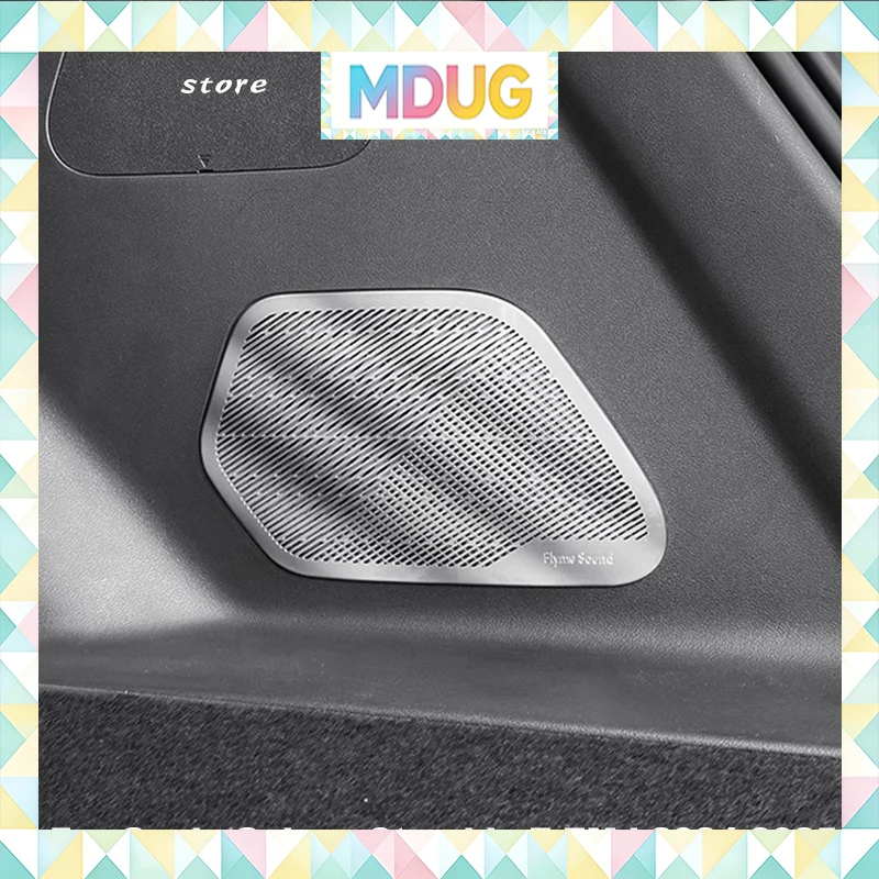 MDUG para Geely Galaxy Starship 7 EM-i 2024 2025, cubierta de altavoz para maletero trasero de coche, embellecedor de bocina de Audio, accesorios adhesivos para marco