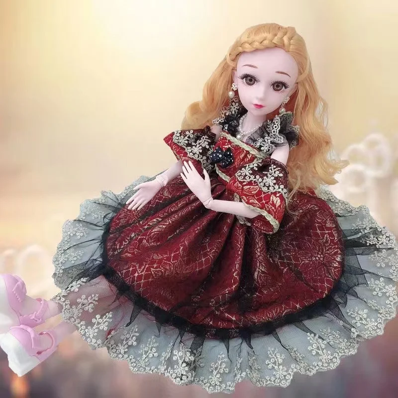 60cm Lifelike Fashion Girl Dolls Large Original Handmade 1/3 Doll Full Set 15 Jointed Doll Girls Toys for Children Kids Gift