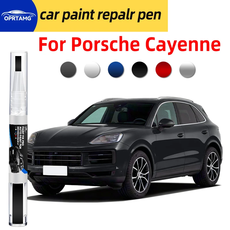 Caneta de reparo de pintura de carro, para porsche cayenne, reparo de arranhões, spray preto, ferramentas de pintura de carro, acessórios, gadgets par