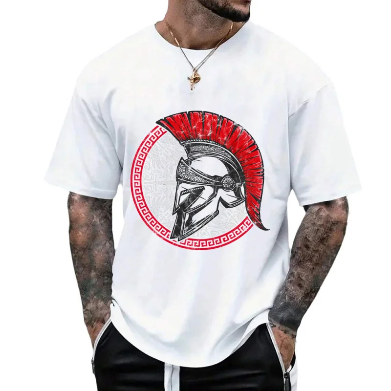 Funny Legend Shower Curtain Spartan warrior helmet Gift T Shirt This is sparta Norse mythology Graphic Tee All size Tops S-6XL