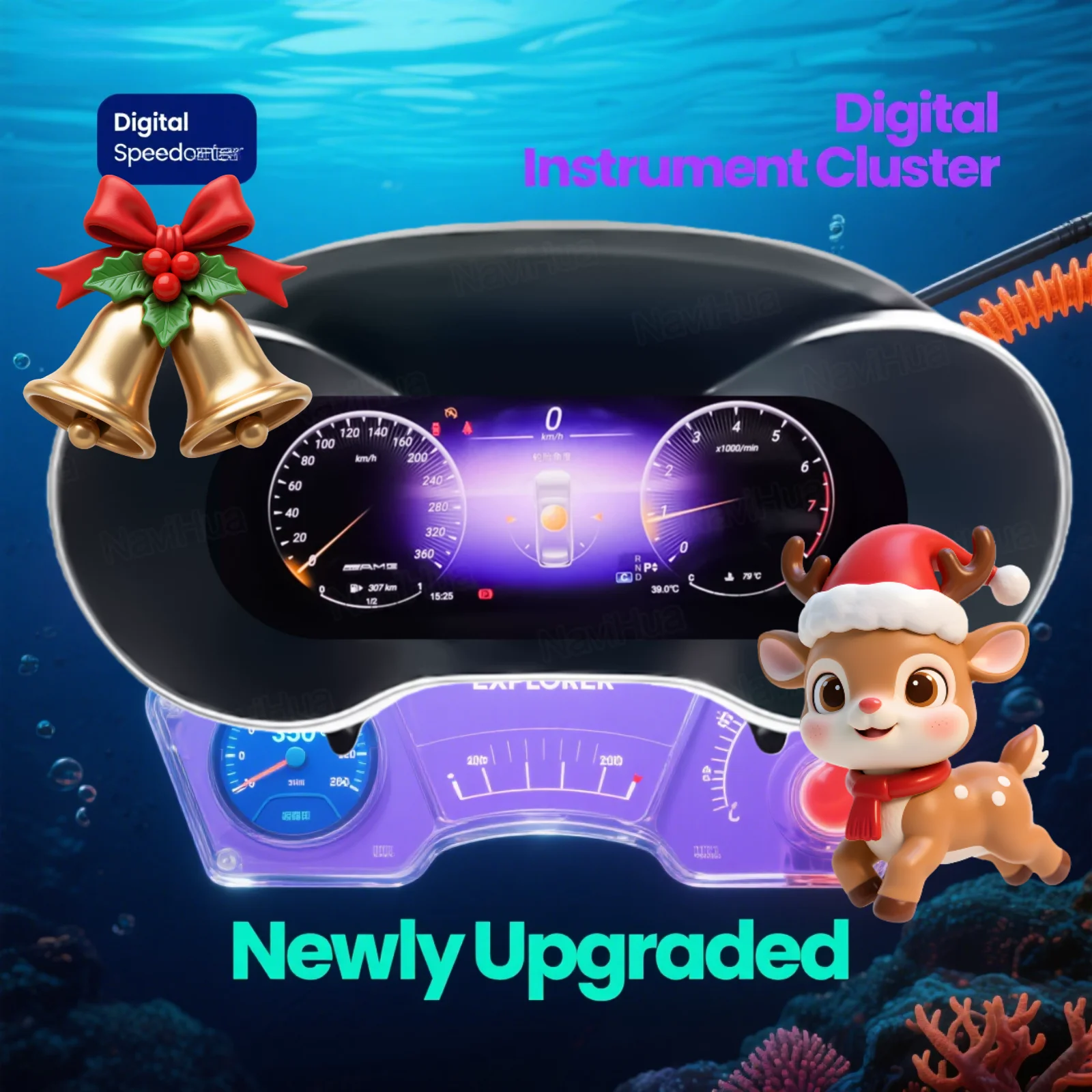 For Mercedes Benz C GLC V205 W205 X253 2015-2021 NTG 5.0 5.5 Digital Dashboard Cluster Instrument Paneel Cockpit Speedmeter LCD