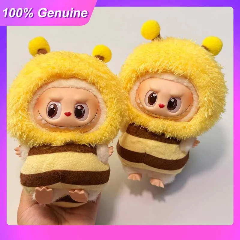 

Suitable For 15/17cm Labubu Clothing V1/V2/V3 Generation Blind Box Pendant Doll Cartoon Yellow Little Bee Clothes Replace Clothe
