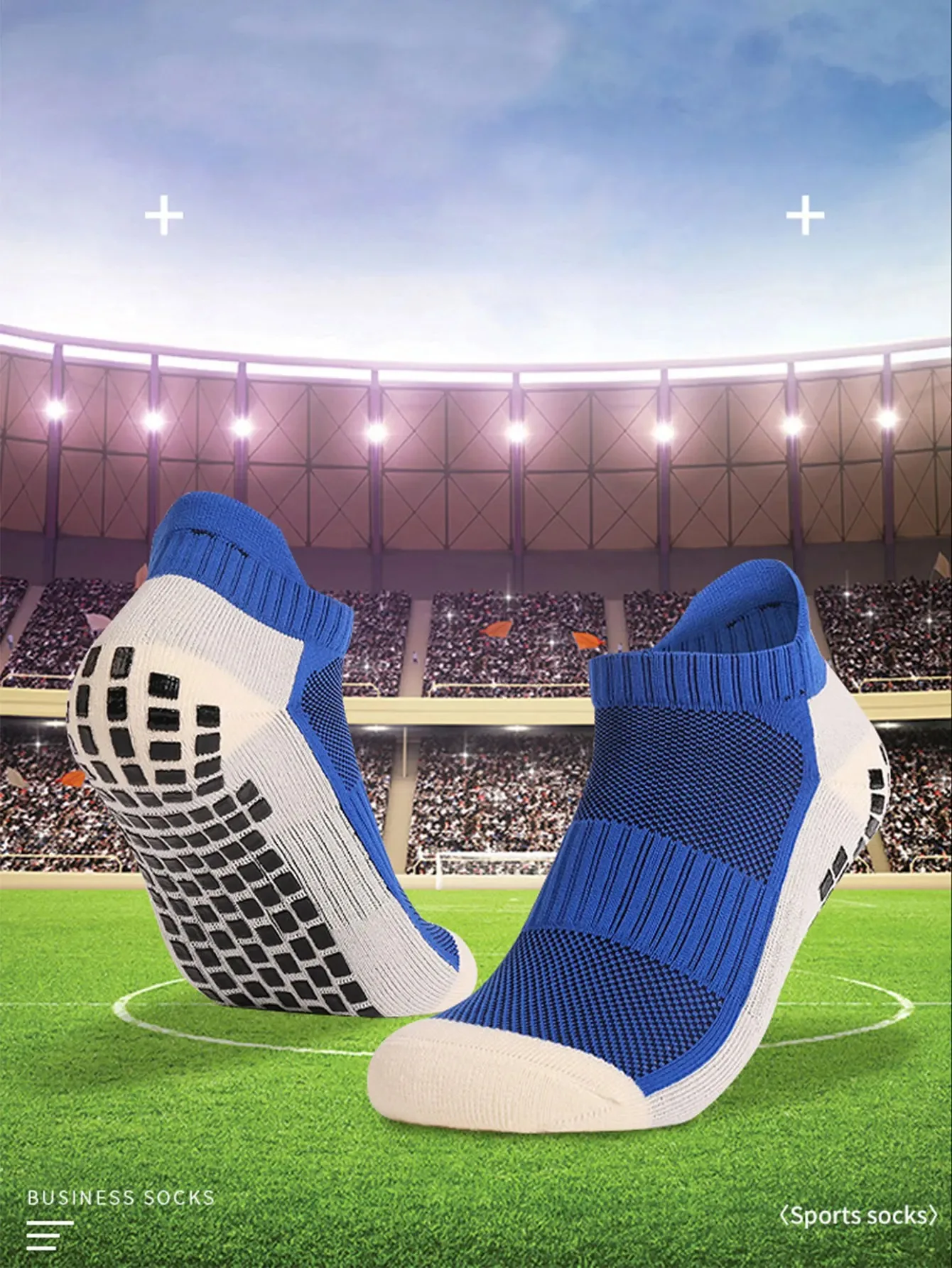 

Short Ankle Football Socks Non-slip Silicone Sole Professional Competition Grip Sports Yoga Gymnastics Accessories Breathable