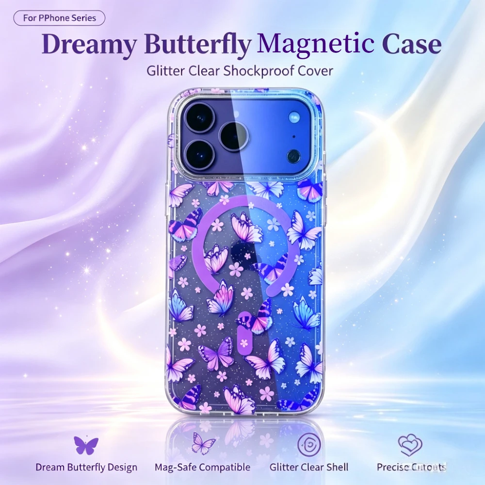 Gradient Color Case - Modische Glitzer-Gradienten-Handyhülle mit Traumhaftem Muster für