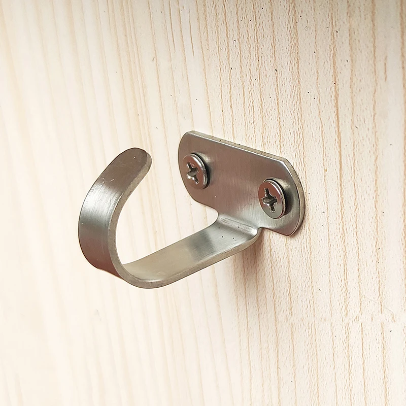Picture 5: 5Pcs Under-Shelf Towel, Heavy Duty Hanger For Bathroom Cabinet Garage Stainless Steel Screw Mounted Ceiling Hooks,