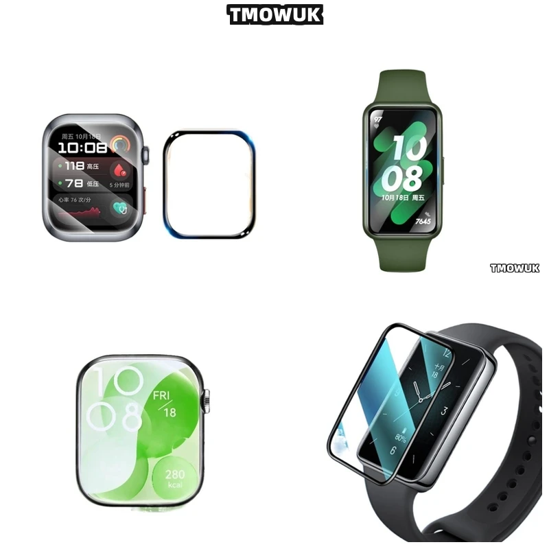 

For Huawei Band 6 7 8 9 10 B6 B7 Watch D2 Fit 3 4 Pro Special Edition 3D Curved Screen Protector Film Flexible Full Cover