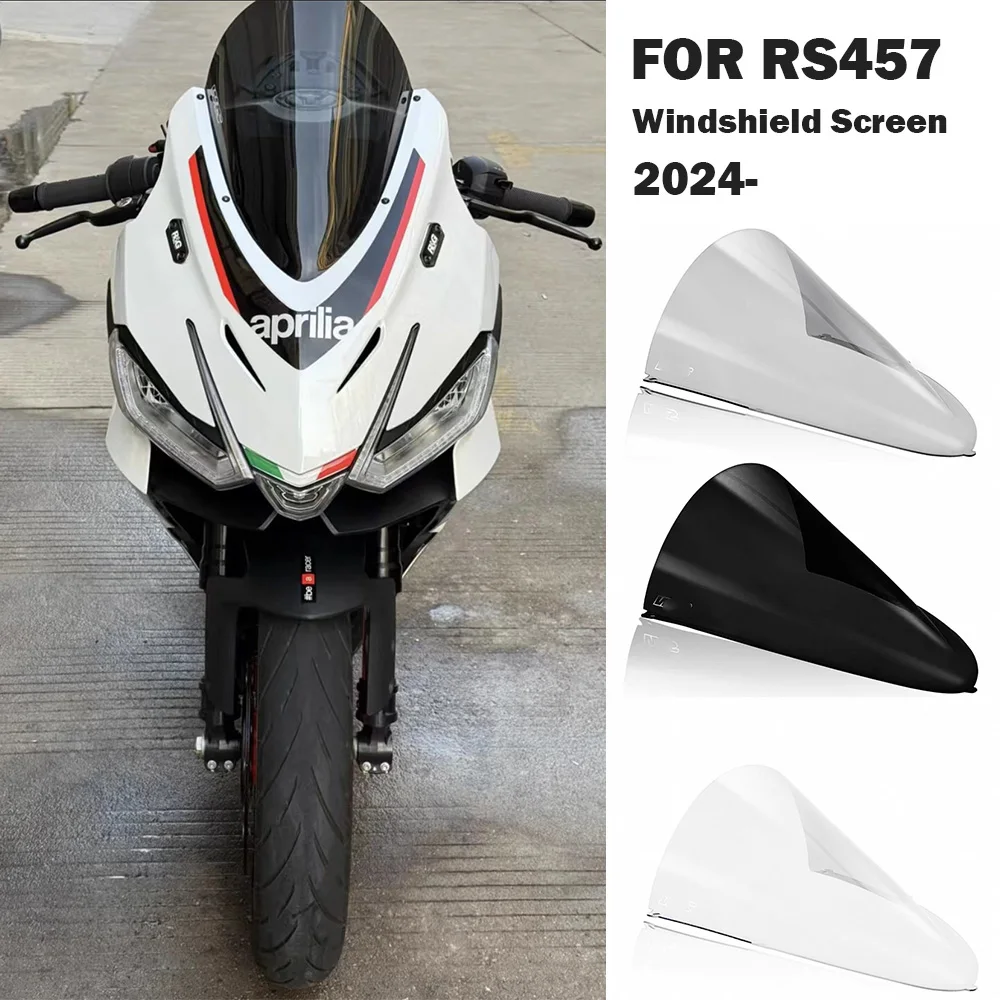 

For Aprilia RS457 rs457 RS 457 2024 2025 High Quality Motorcycle Increase High Windshield Windscreens Wind Deflectors Front