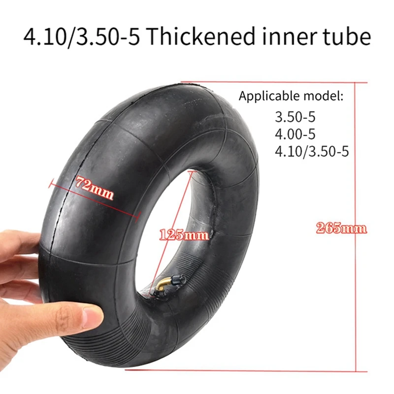 Pneu exterior do tubo interno para o "trotinette" elétrico, peças de pneus à prova de explosão de borracha, 3, 50-5
