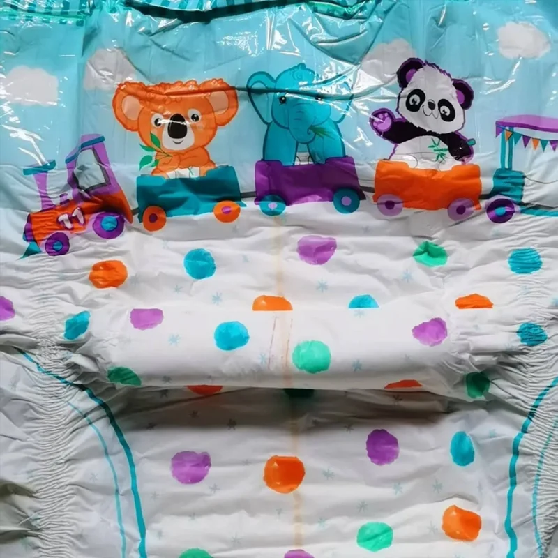 

3pcs Extra Large Thick ABDL Adult Baby Disposable Diaper Pant Large Capacity Cartoon Pattern Breathable DDLG diapers No Reused