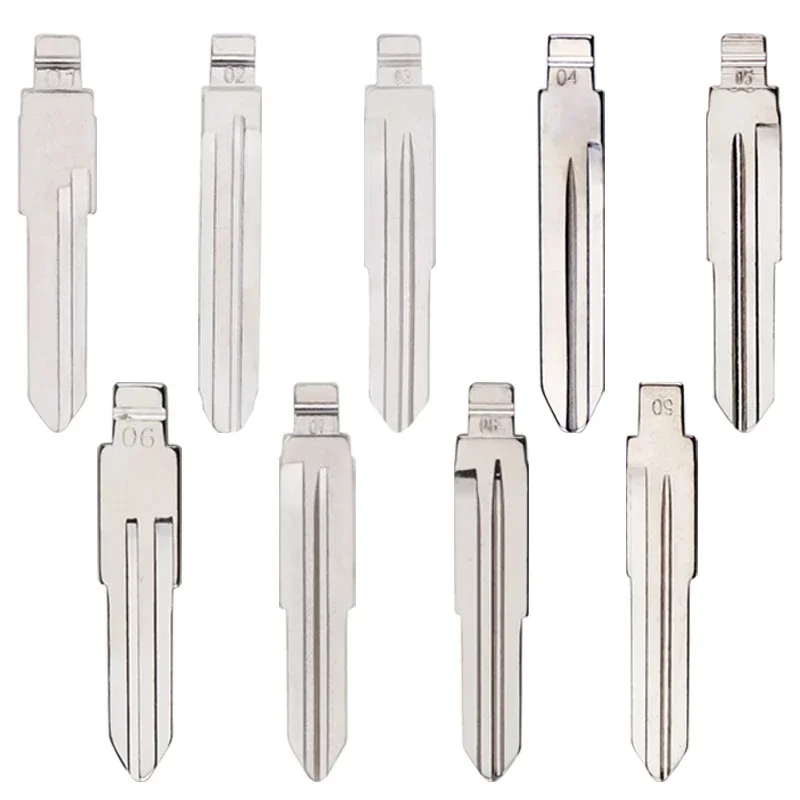 10Pcs For KD Xhorse VVDI KeyDiy JMD Universal Uncut Remote Flip Car Key Blank Blade For VW Toyota Jeep Chrysler Honda Kia Nissan