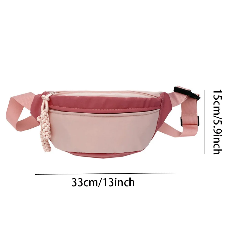 Simple Design Nylon Chest Shoulder Bag Large Capacity Travel Crossbody Half Moon Belt Messenger for Women Bags Sports Bag