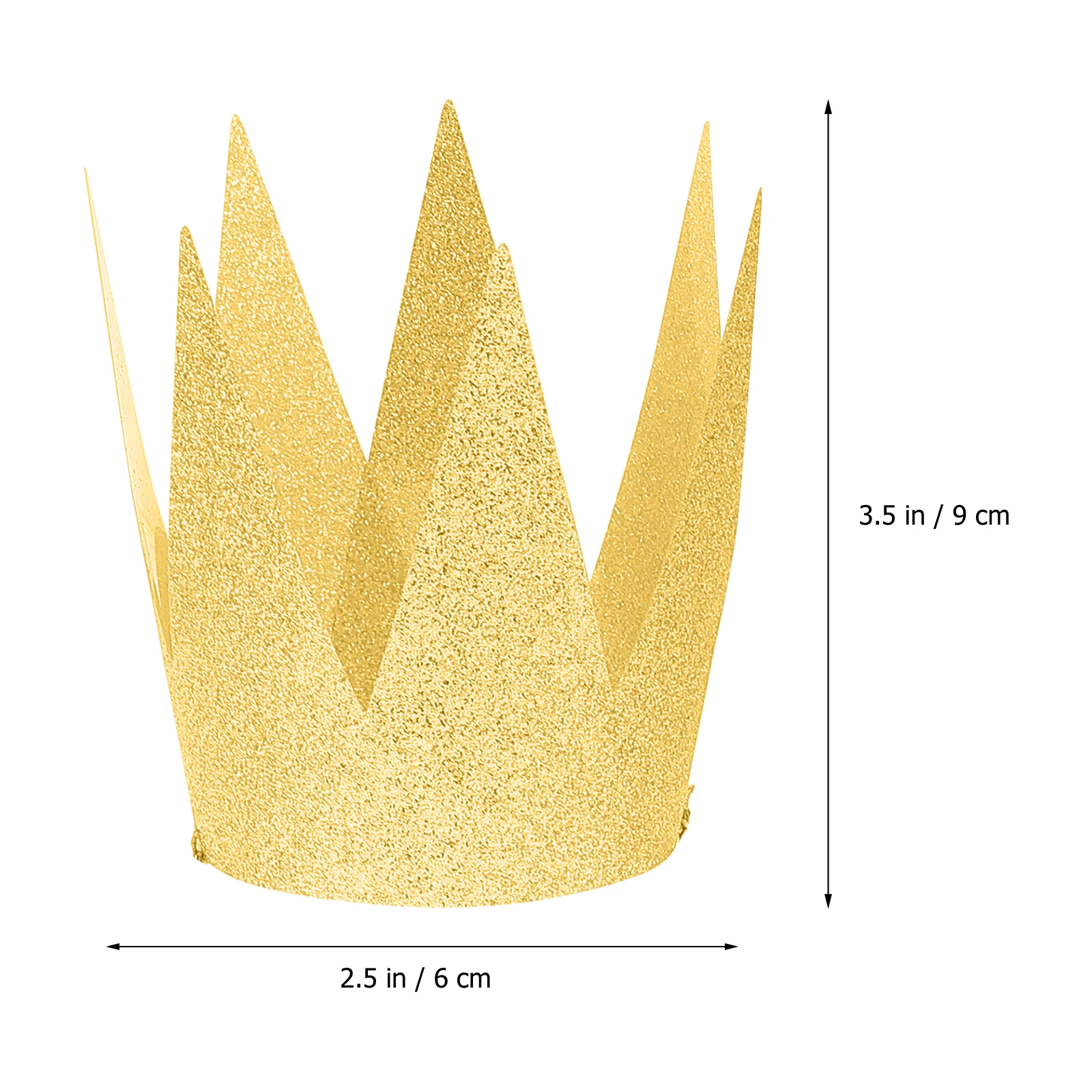 

6 PCS Birthday Hat Crown Party Kid Toddler Decoration Gold Hats Baby Glitter Kids Crowns