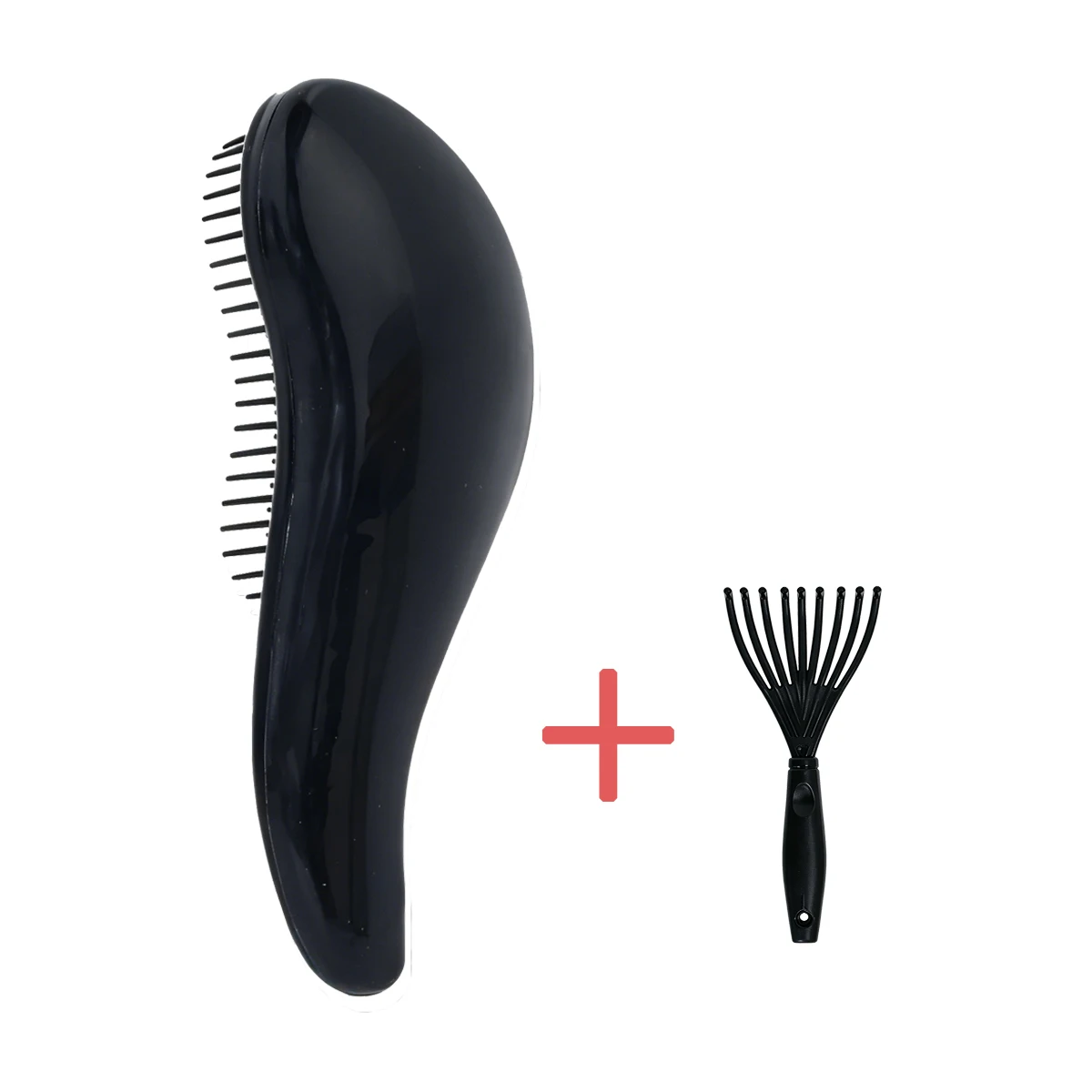 Hairdressing Massage Hair Brush Set - Exfoliating Shower Hair Brush, Includes Comb Cleaning Claws, Suitable for All Hair Types