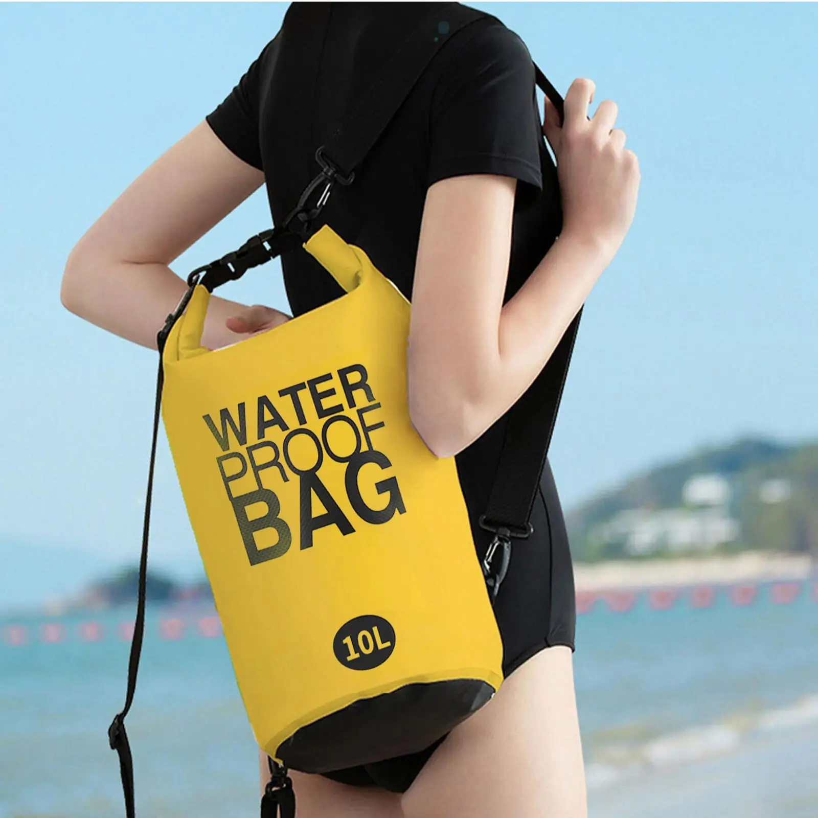 Floating Waterproof Dry Bag 10L, Roll Top Sack Keeps Gear Dry for Backpacking, Kayaking, Rafting, Boating, Swimming, Fishing