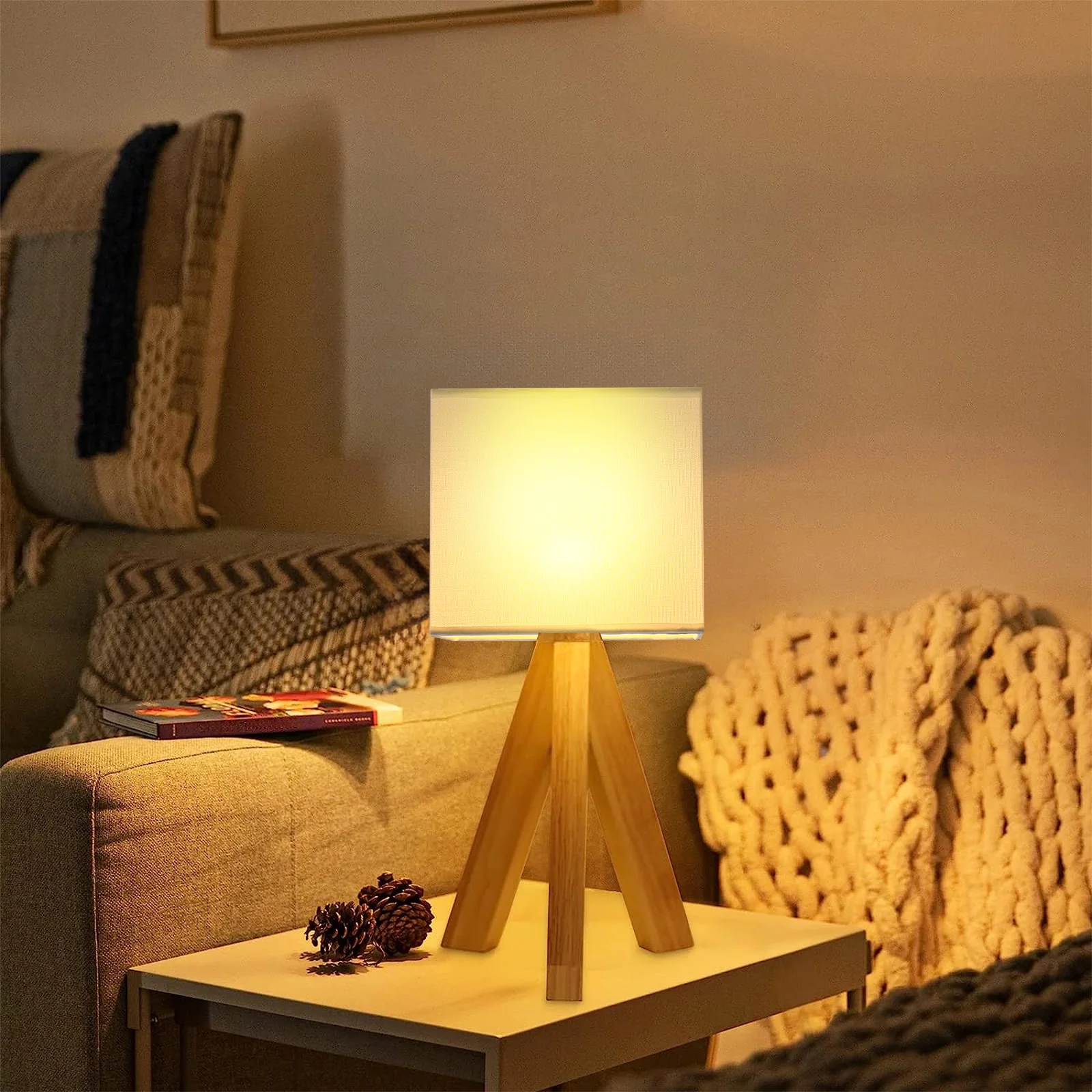 

Modern Rectangular Fabric Lampshade White Linen Cloth Replacement For Desk Bedside Floor Lamps Decorative Light Cover Home Hotel