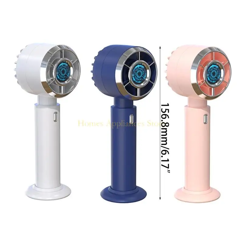 D0AB 3 colori Portable Rechable Student Student Holdhell ​​Ven Online Celebrity Desktop USB Pocket Electric Fan