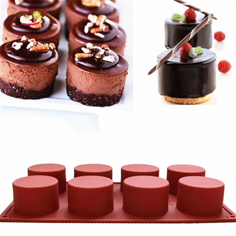 Mold Silicone 8-cylinder Standard Molds Jelly Cake Mid Autumn Festival Pastry Kitchen Essential Accessories Divine Tool Baking