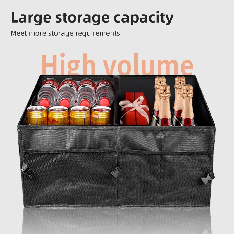 Car Trunk Organizer Large Capacity Ultra-durable Oxford Cloth Tool Storage Box For Volvo XC40 XC60 XC70 XC90 V40 V60 V90 S60 S80