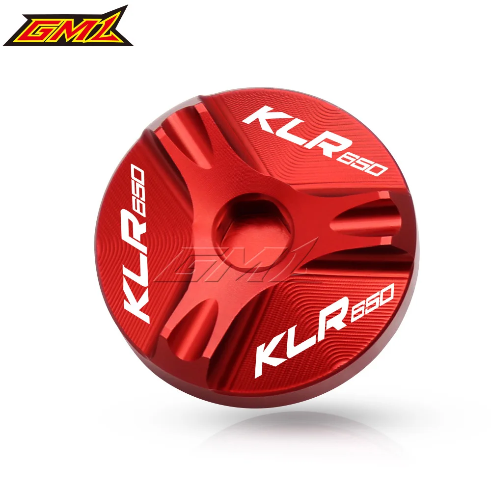 For Kawasaki KLR650 KLR 650 1984-2015 Motorcycle  Accessories Aluminum Engine Oil Drain Plug Sump Nut Cup Cover Oil Filler Cap