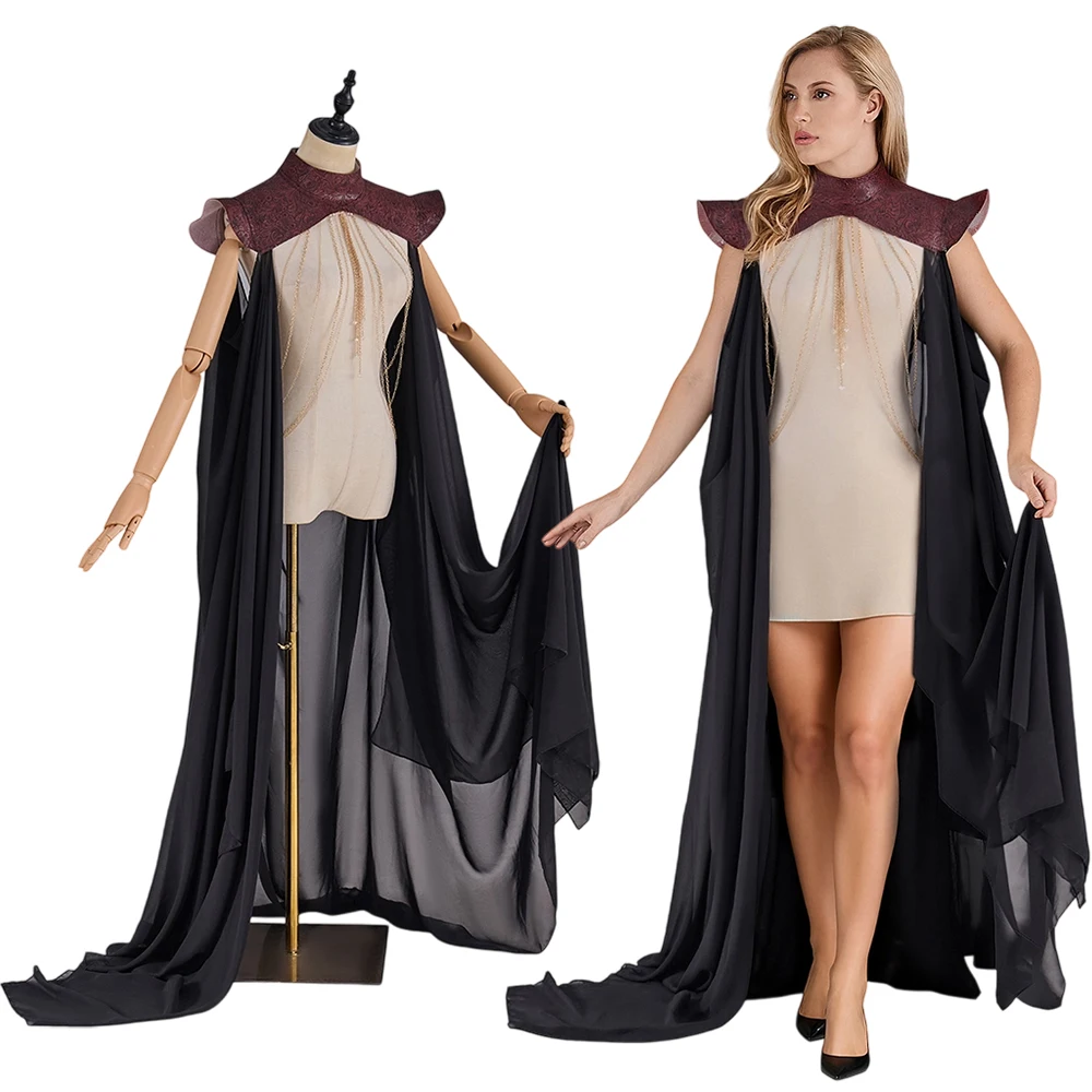 

Средневековая королева империи, ретро плащ, викторианский королевский двор, гвардия, солдат, готическая накидка, Хэллоуин, карнавал, вечеринка, маскировка эльфа, накидка