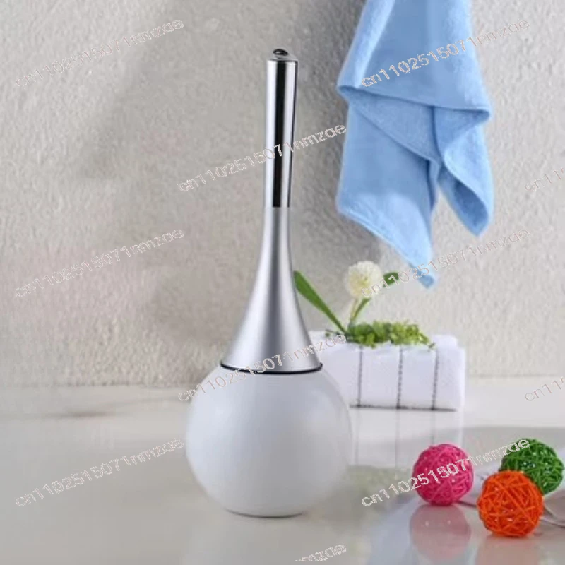 Stainless Steel Base Universal Wc Accessories Toilet Brush Creative Bathroom Toilet Scrub Cleaning Brush Holder Set