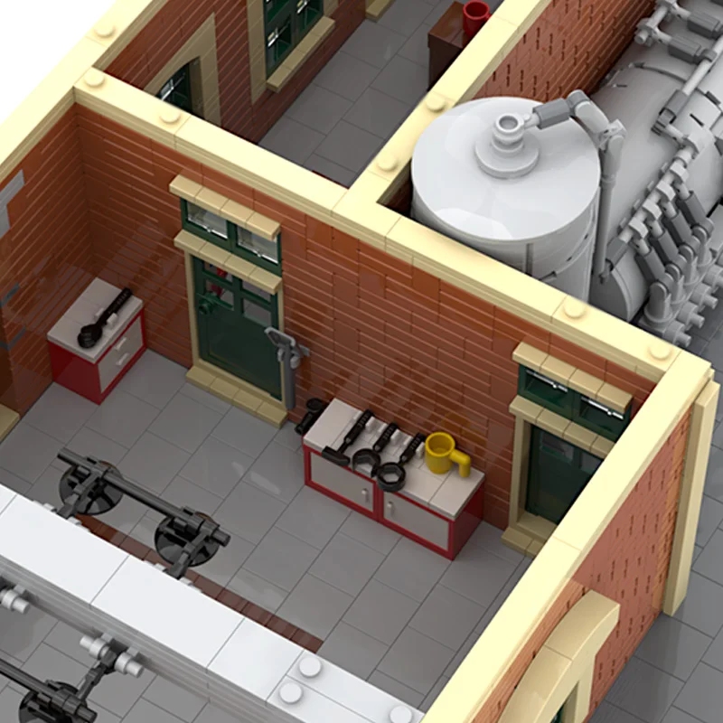 City Street View Model MOC Building Bricks Old Warehouse Modular Technology Gifts Holiday Assemble Children Toys Suit