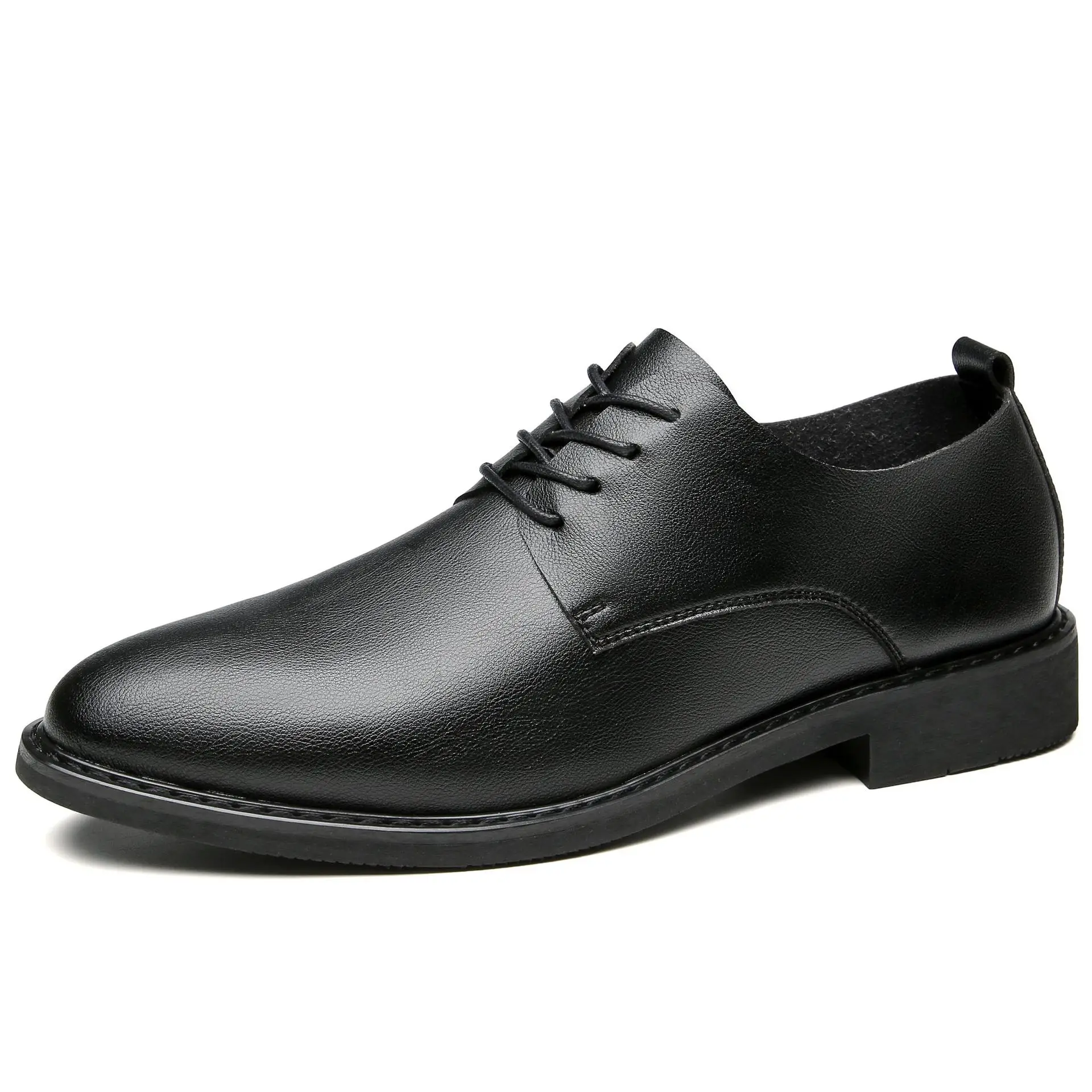 Chaussures en Cuir Souple à Lacets pour Homme, Chaussures d'Affaires, de Mariage, Décontractées, à la Mode, Printemps/Été