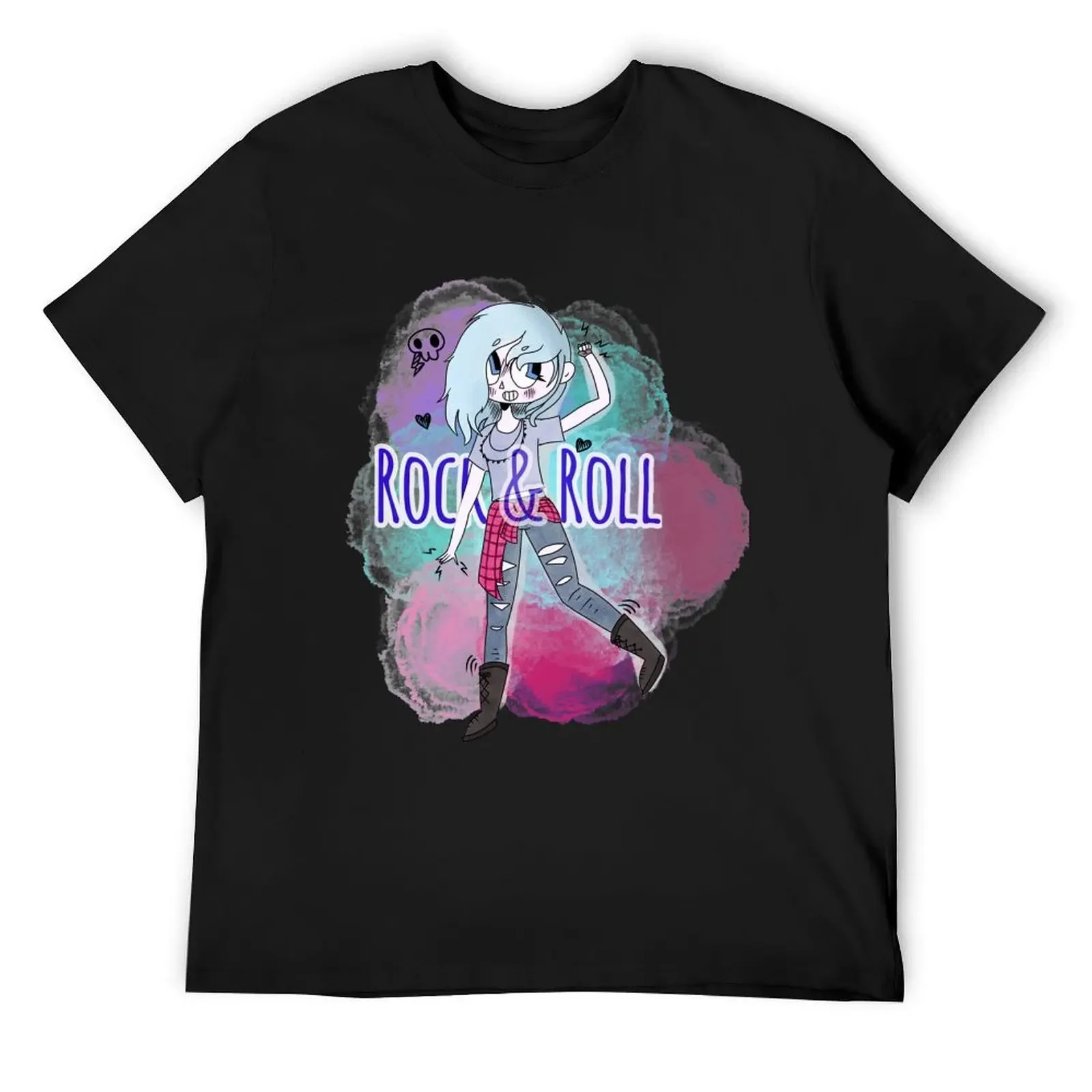 

Rock & Roll- Just Dance Art T-Shirt hippie clothes sports fans anime blue archive fitted t shirts for men