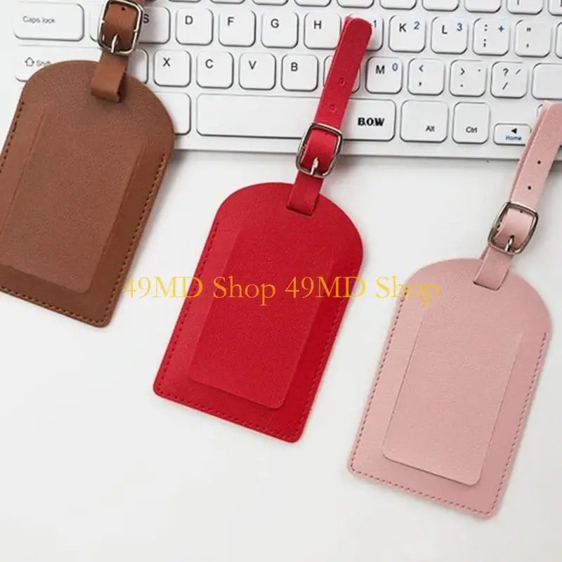 49md PU PULATURA Bagagem couro Tag Tags Tags mal