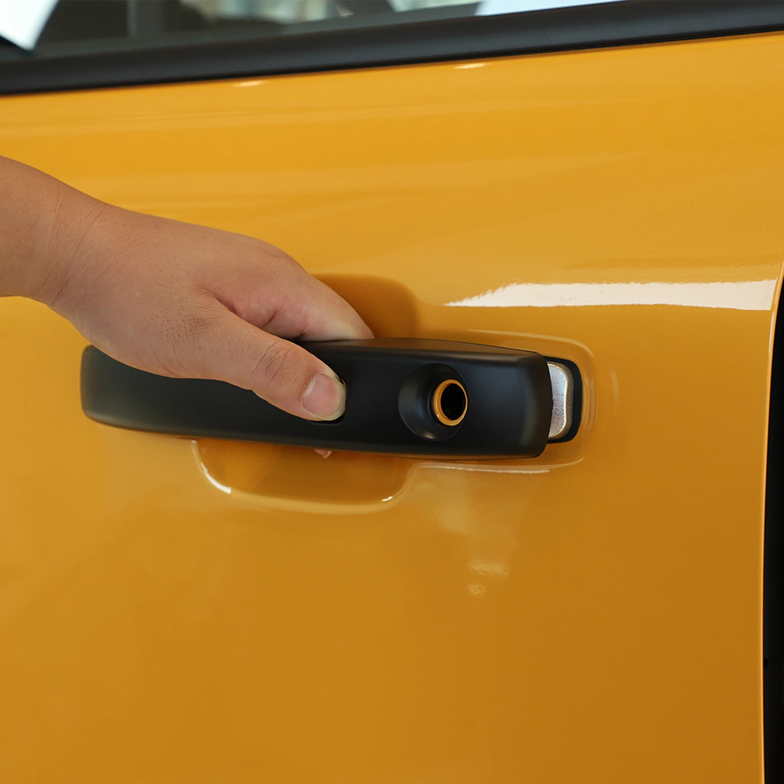 

For Ford Ranger 2023-2026 ABS Matte Black Car Exterior Door Handle Cover Trim Outer Door Bowl Protective Sticker Car Accessories