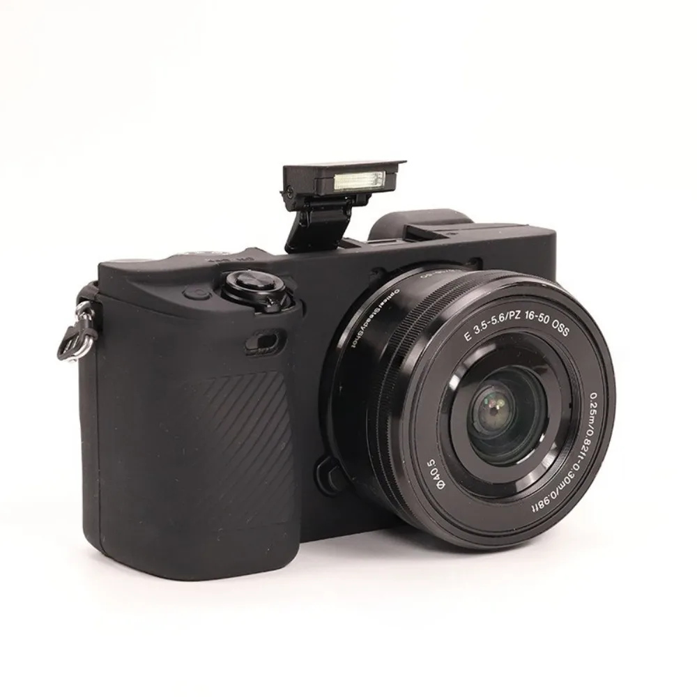 

For Sony A6100 A6300 A6400 Camera Cover Protector Silicone Case, Camera Case Silicone Protection + free tempered film