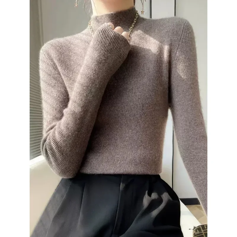 

Autumn Sexy Fashion Women Sweater Winter Korean Sweaters Women Spring Knitwear Slim Knit Top Slim Sweater New 28635