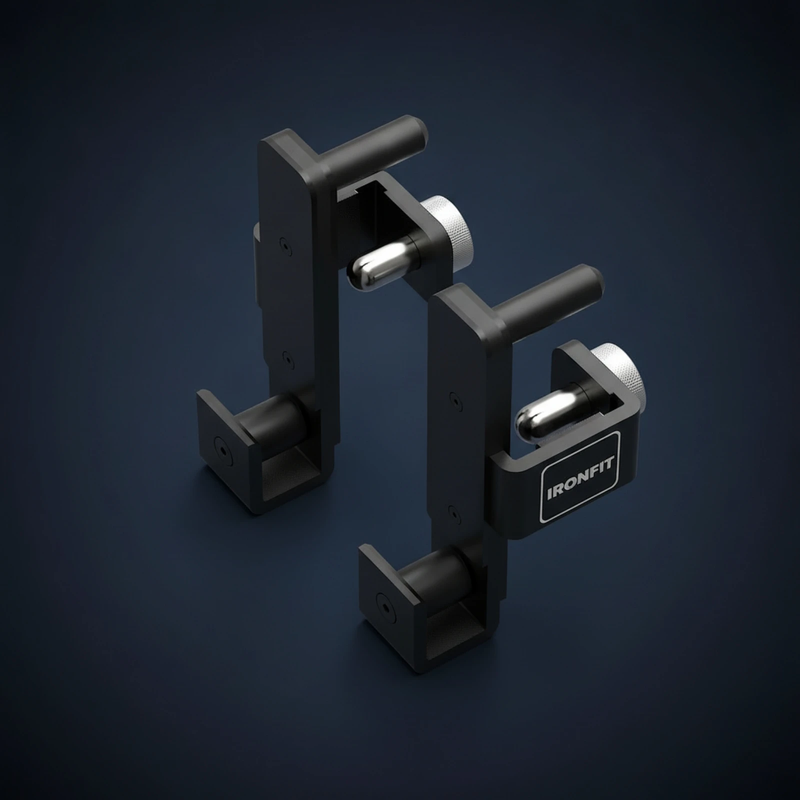 Barbell Rack Hooks Anti-Slip Squat Rack Hooks with Attractive Pin Attractive Position Marker Long-Wearing Hardware Long-Lasting