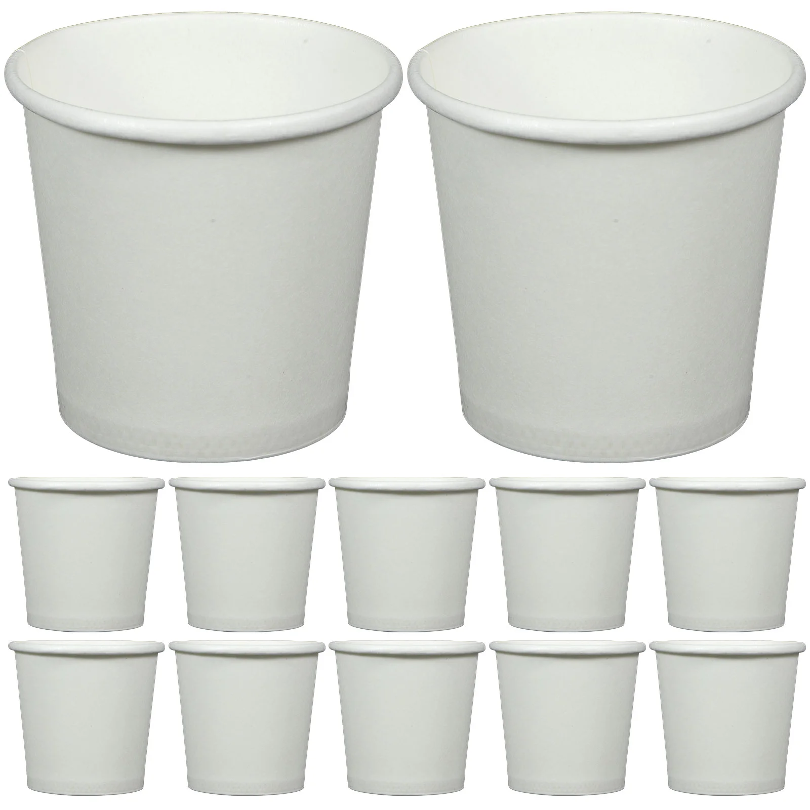 100 Pcs Paper Juice Container Travel Coffee Mug Cup Drinking Cups Office with Lid