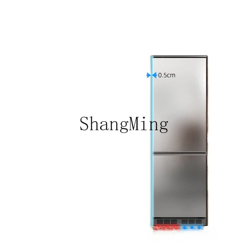 

ZYY fully embedded air-cooled variable frequency thin double door bottom heat dissipation household large refrigerator