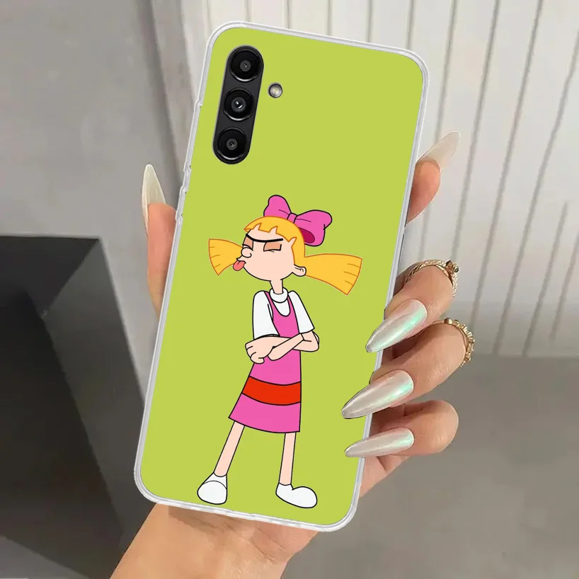 Cartoon Hey Arnold Fondos Phone Case for Samsung Galaxy A15 A25 A35 A55 A14 A24 A34 A13 A53 A12 A52S A23 A33 A24 A34 A03S A04S A