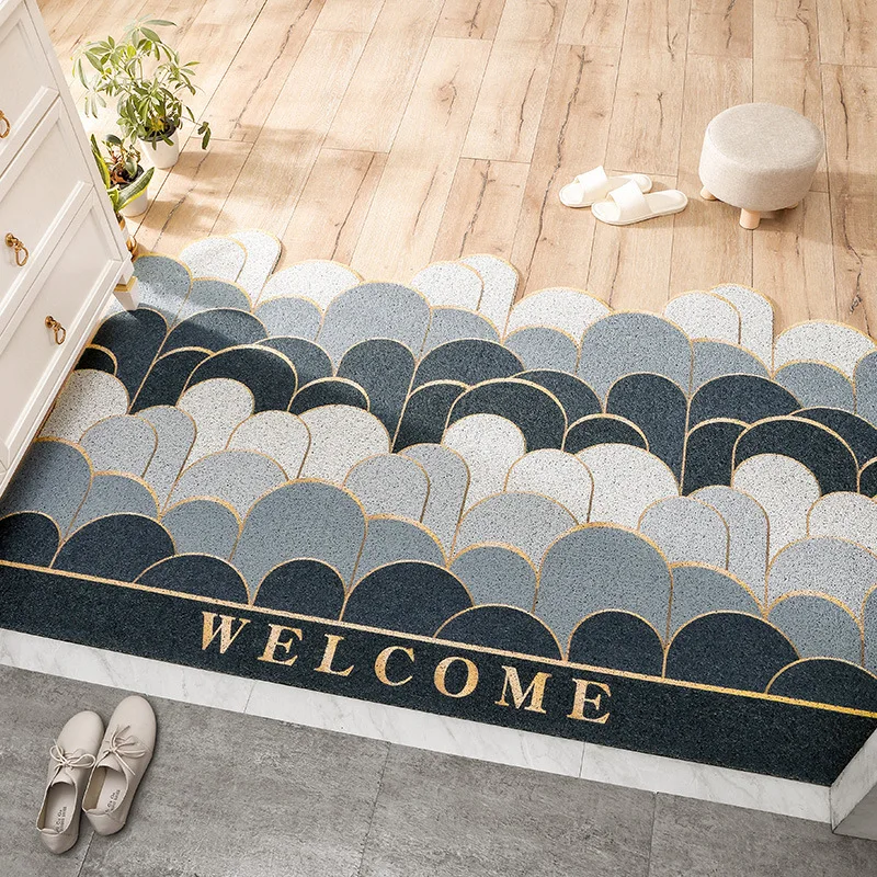 Custom Doormats Pvc Welcome Pastoral Carpets Scenery Rugs For Door Home  Bathroom Mat Stair Hallway Non-Slip Entrance mat