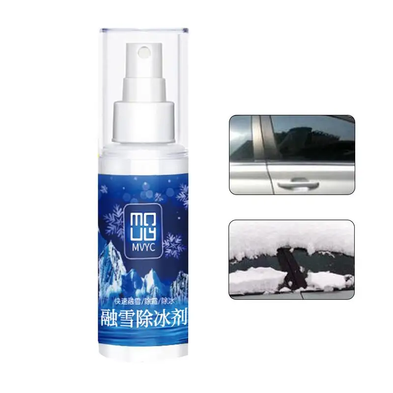 

Ice Melt Spray 100ml Effecient Deicer Spray For Car Windshield Anti-Snow Car Supplies Effective Deicer Spray For Glass Winter