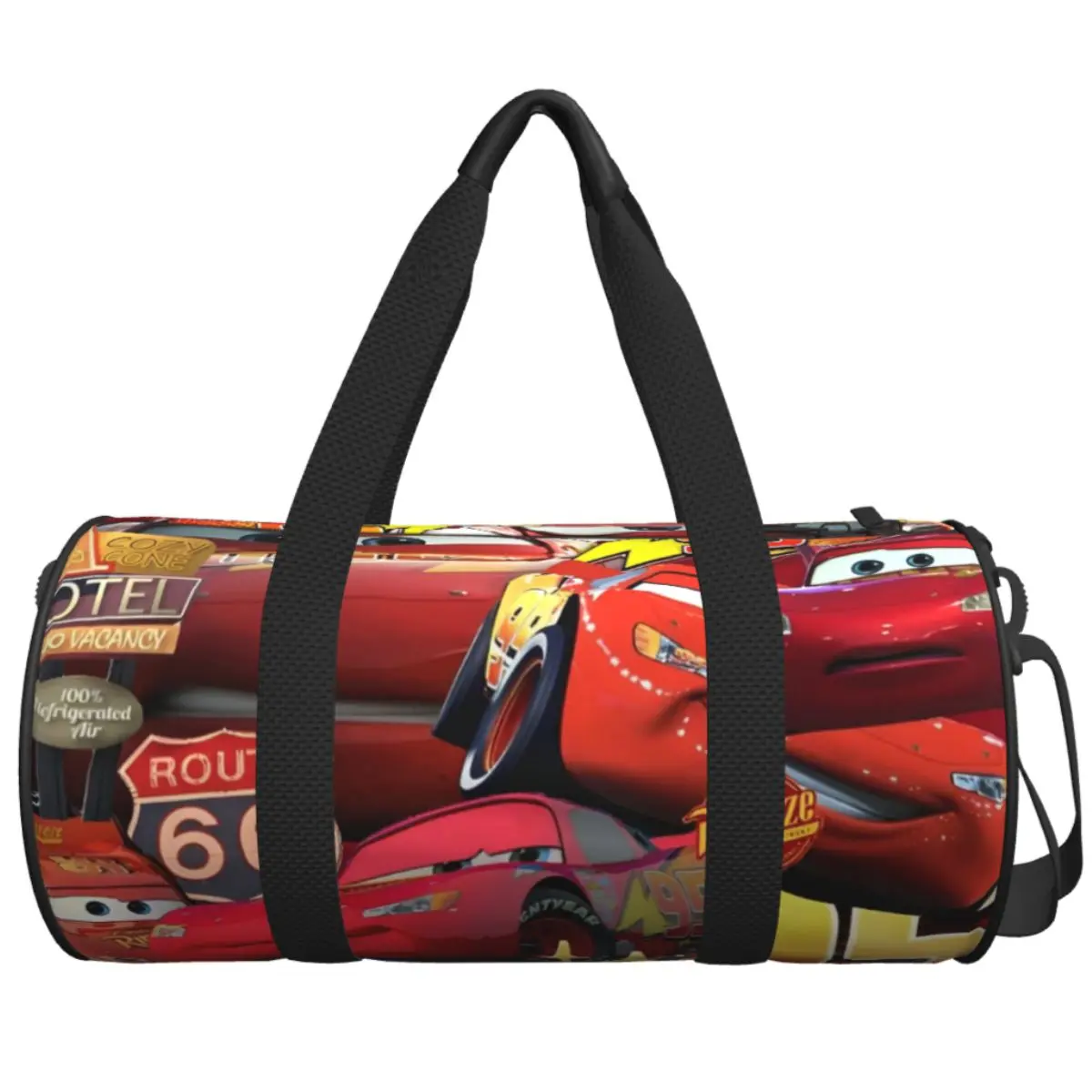 

Travel Bag Lightning McQueen Number 95 Gym Bag Cartoon Car Oxford Sports Bags Large Swimming Handbag Fitness Bag For Male Female