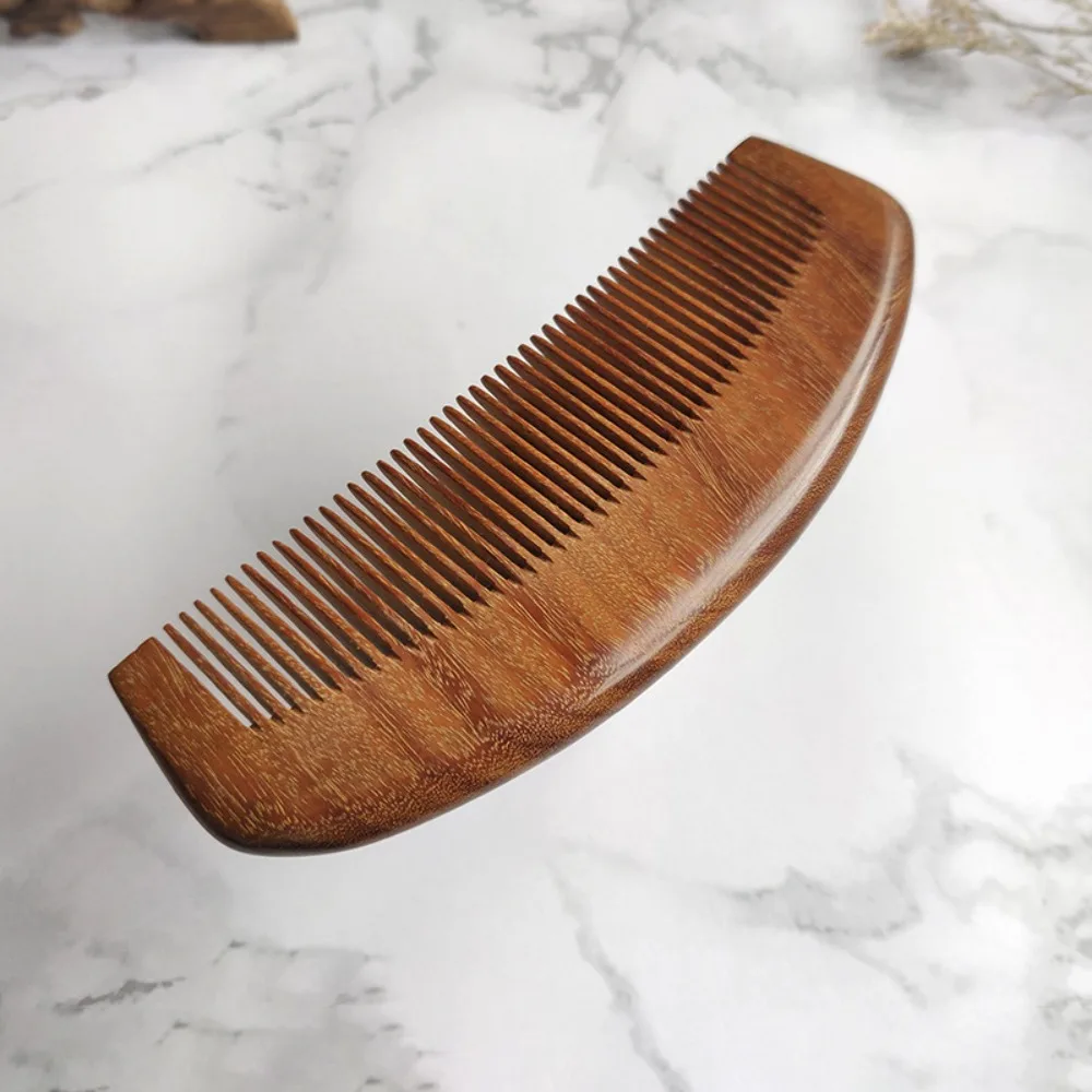 Hot Natural Labor Wooden Comb Meridian Massage No-snags Wood Comb Anti-static Curly Hair Wide Tooth Comb Girl