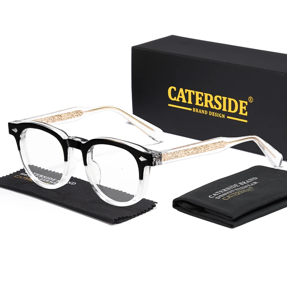 

CATERSIDE классические мужские оптические очки круглая оправа для очков женские модные многофункциональные праздничные очки для путешествий на открытом воздухе подарок